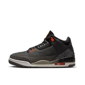 AIR JORDAN 3 RETRO  "FEAR" GS - NIGHT STADIUM/TOTAL ORANGE-BLACK