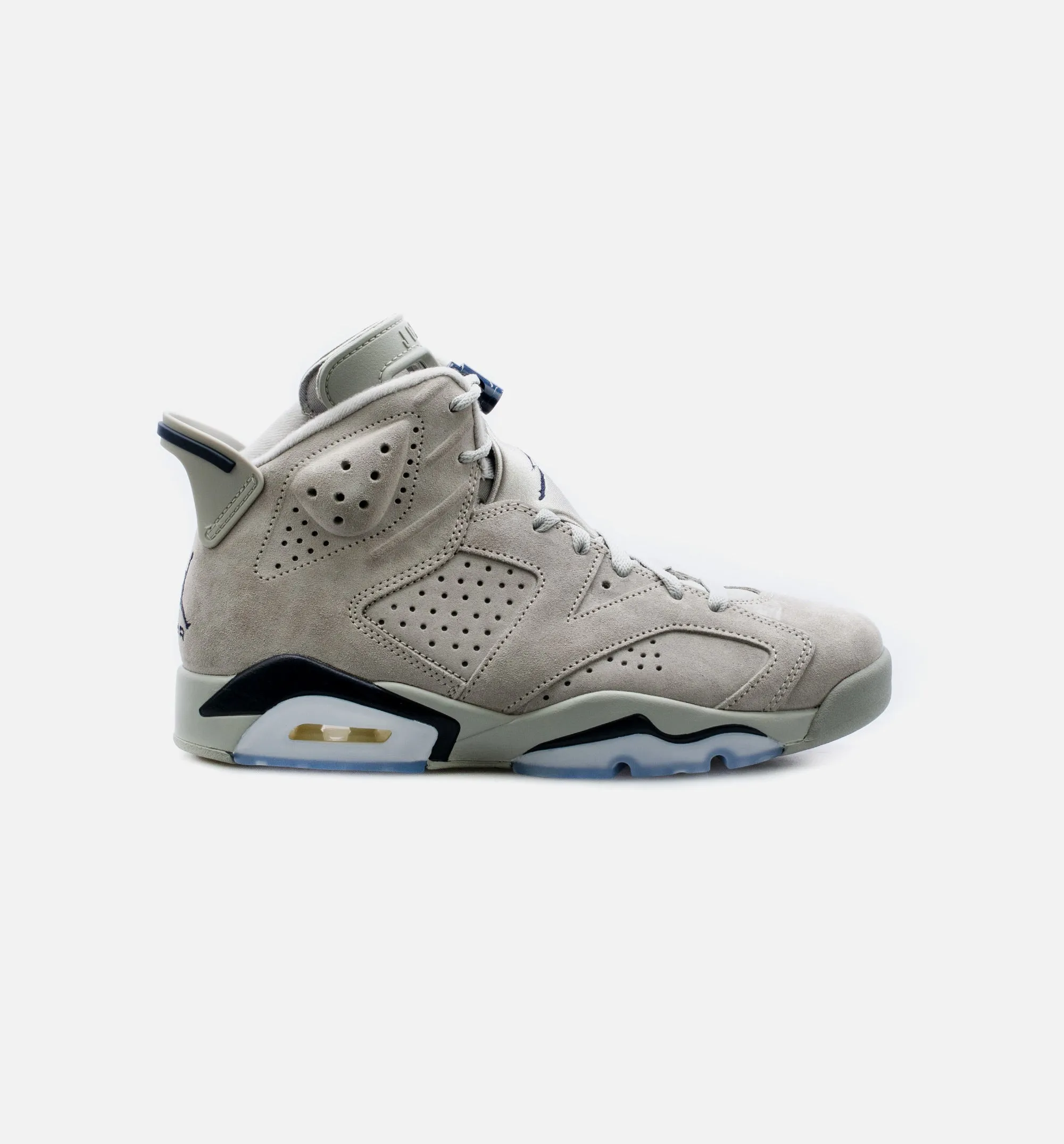 Air Jordan 6 Retro Georgetown Mens Lifestyle Shoe - Grey/Navy Blue Free Shipping