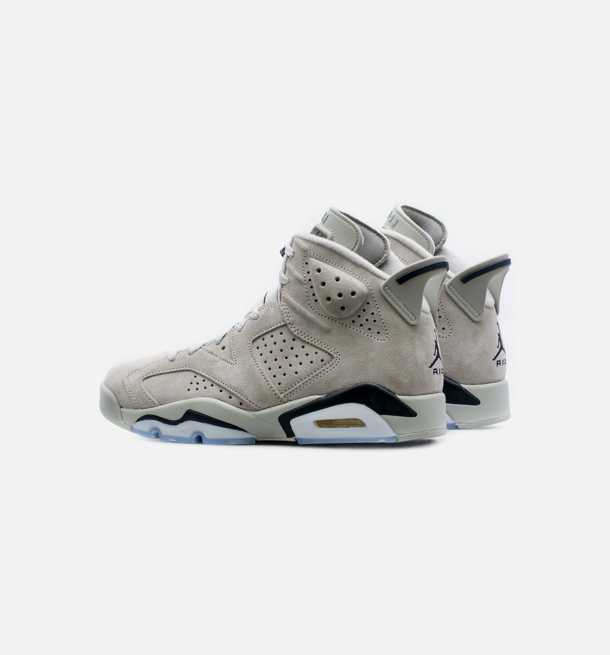 Air Jordan 6 Retro Georgetown Mens Lifestyle Shoe - Grey/Navy Blue Free Shipping