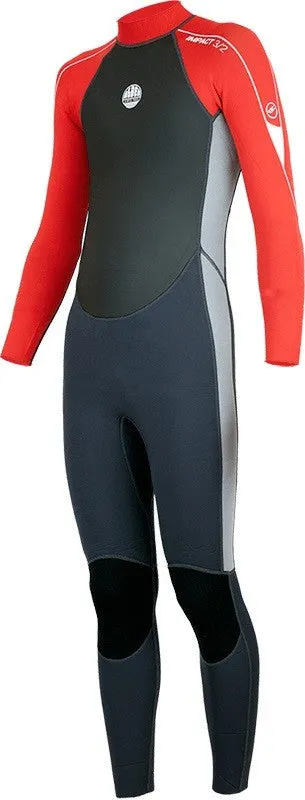 Alder Kids Impact 3/2 Full Wetsuit -RED