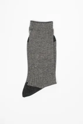 ANP-121 Rib Socks Grey