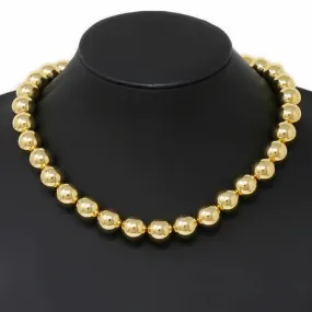 Ball Beaded Gold Necklace