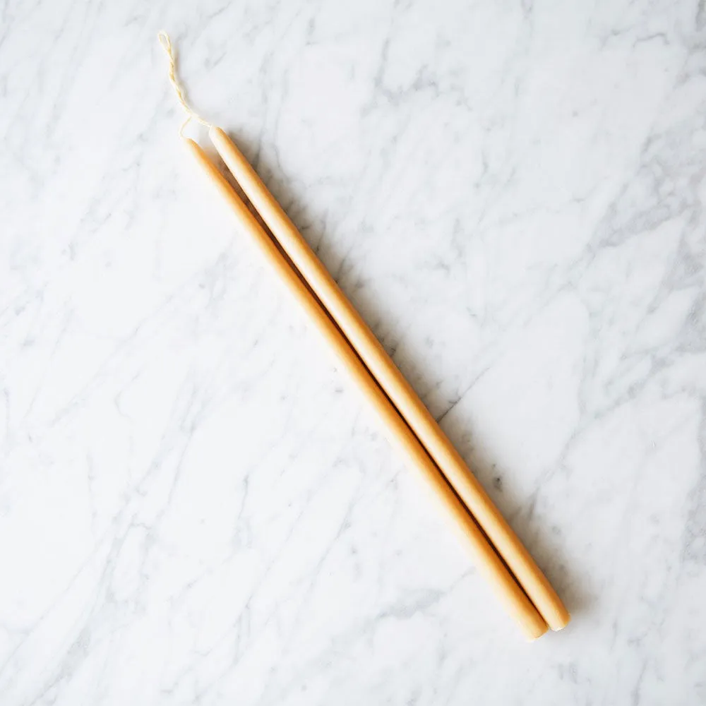 Beeswax Taper Candles