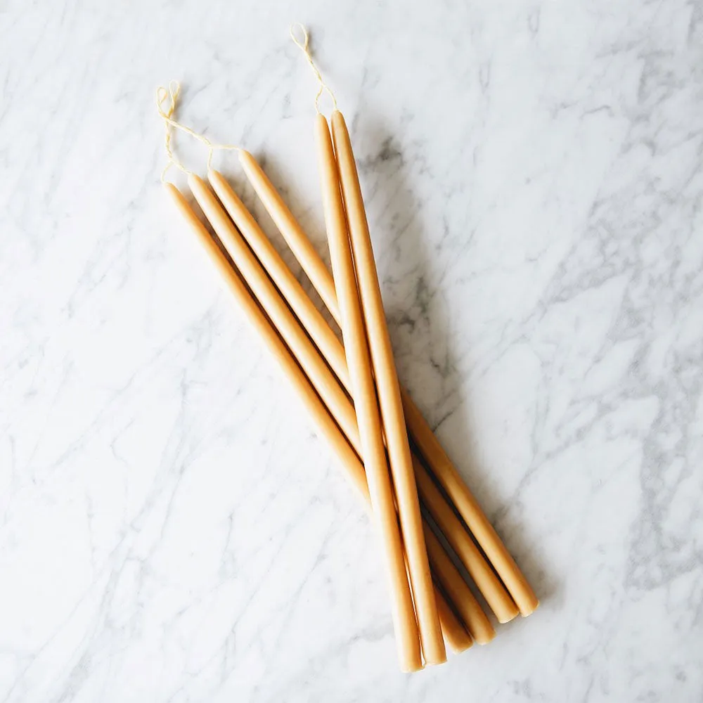 Beeswax Taper Candles