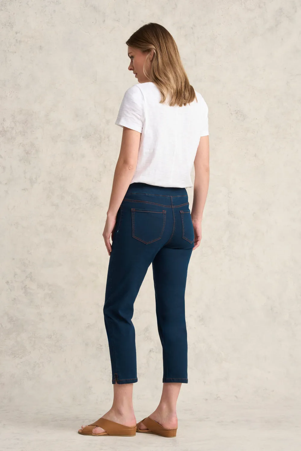 Bengajean® Good Earth Cotton® ¾ Slim Leg - Denim Blue