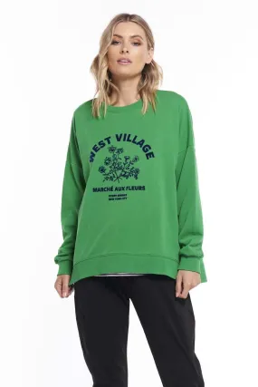 Betty Basics Jetta Sweater in Village Green