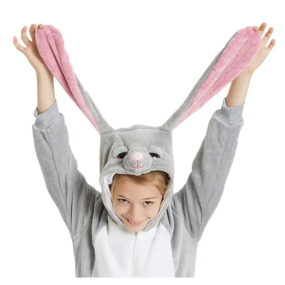 Big-Ear Grey Bunny Kids Onesie