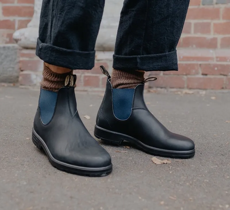 BLUNDSTONE BOOT 1917 NERO ELASTICO BLU