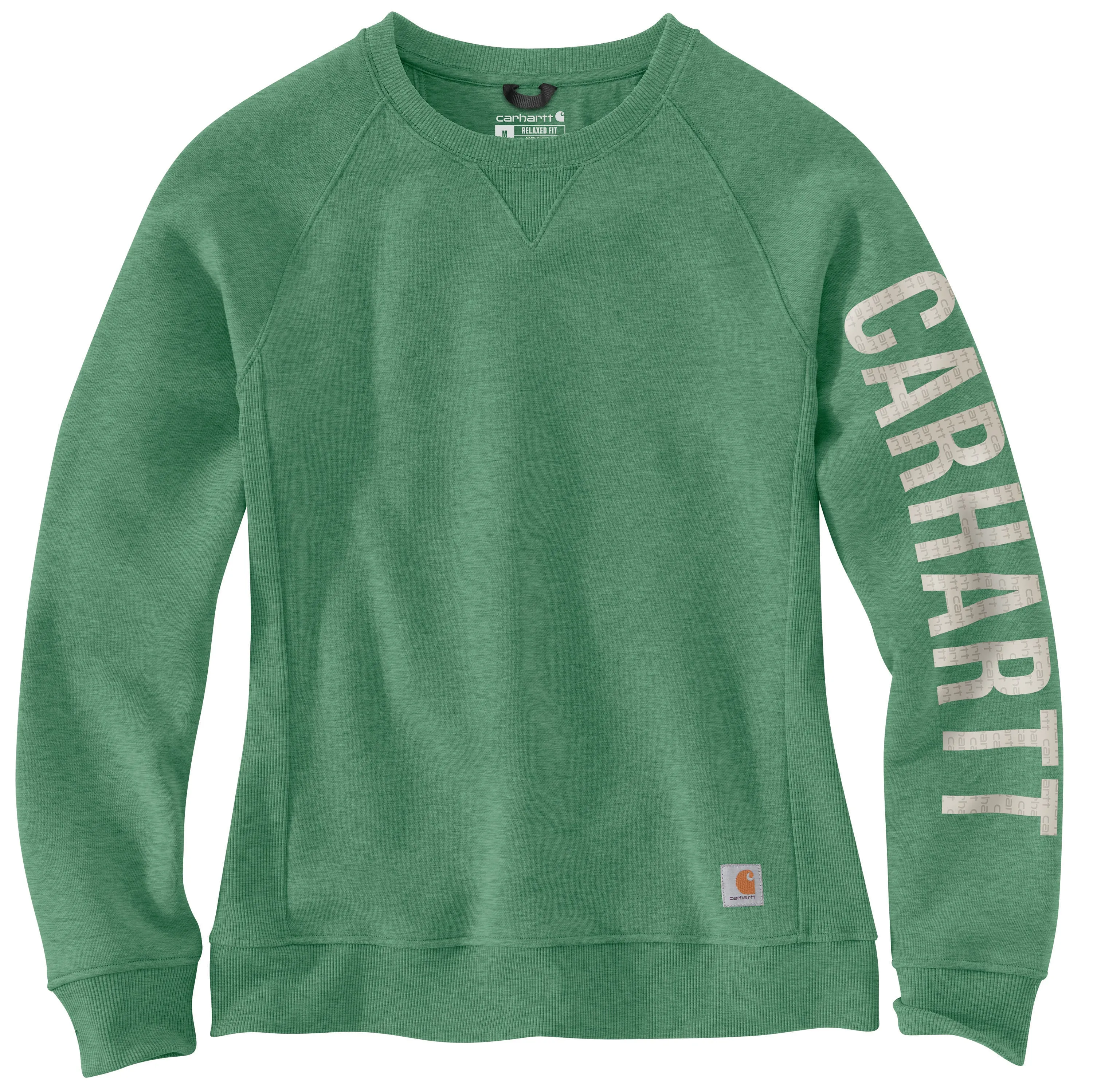 Carhartt Women's Crewneck Graphic Sweatshirt_Boreal Heather