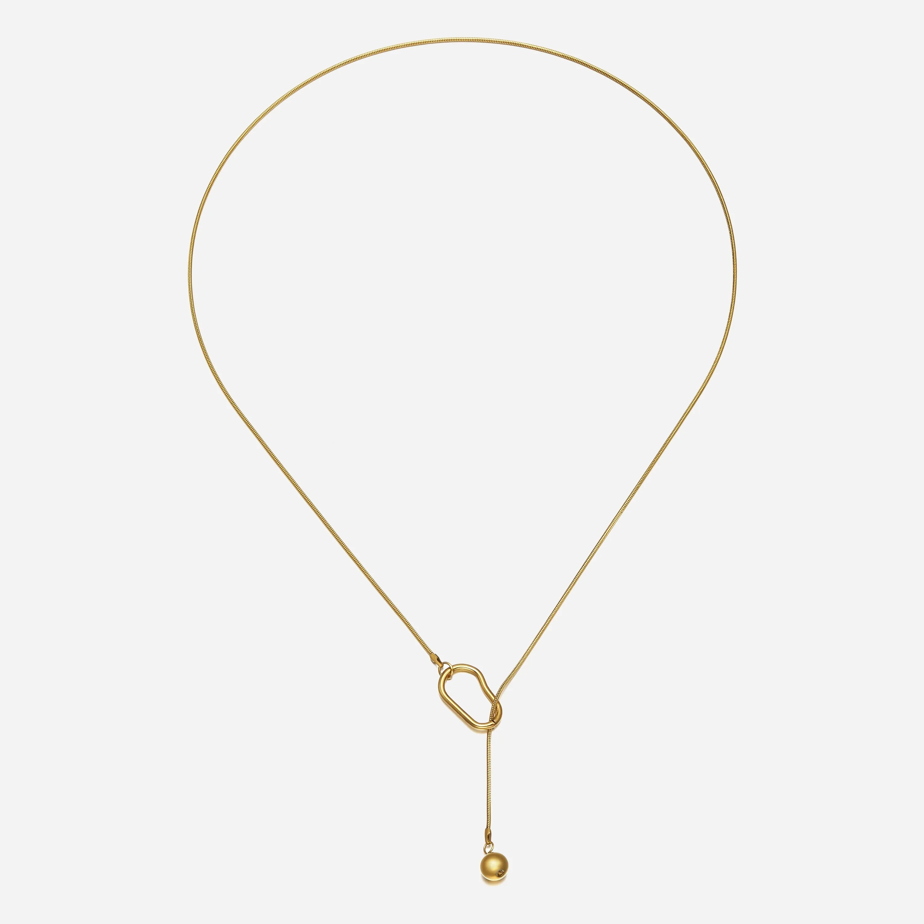 Carmen Modern Lariat Necklace