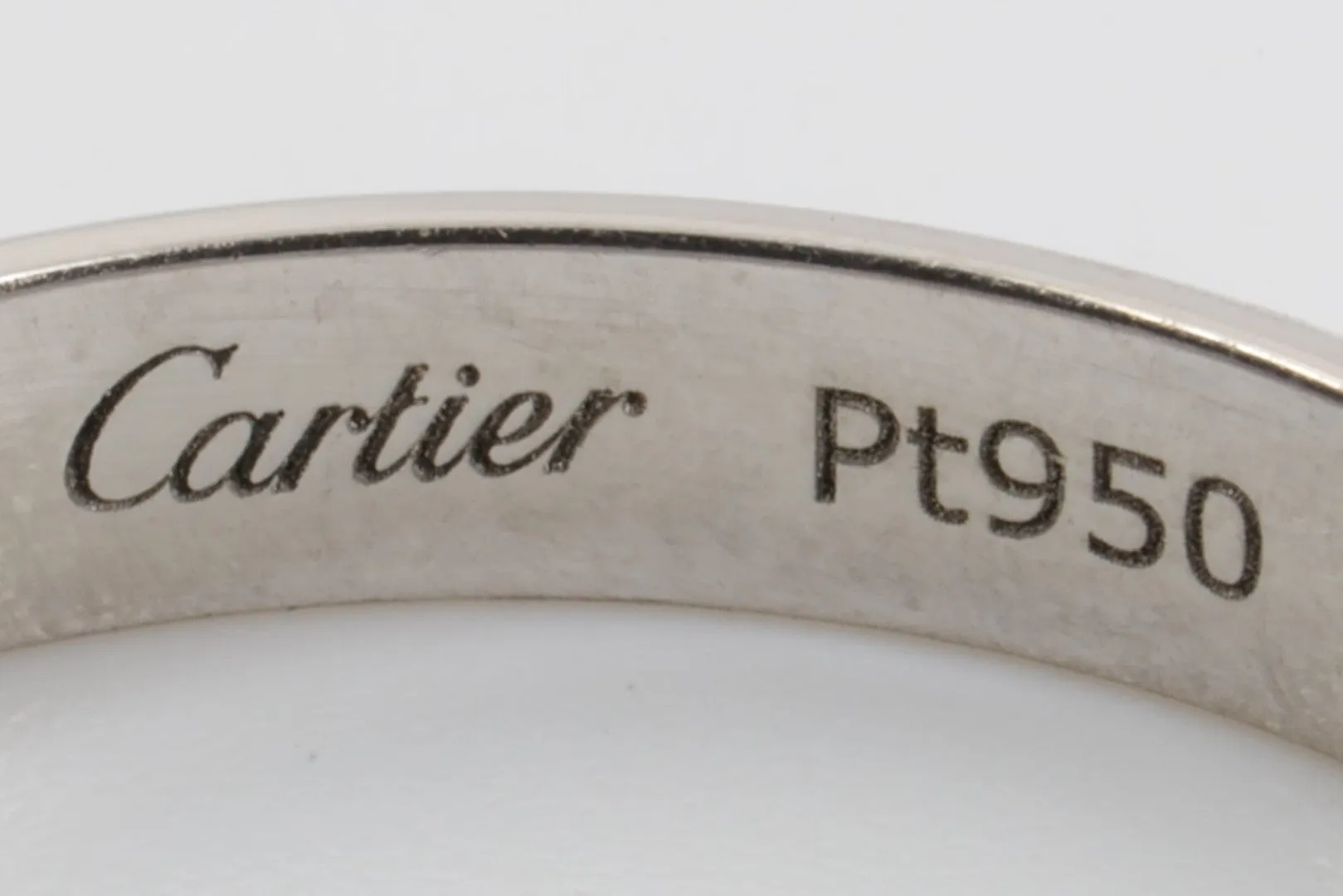 Cartier 950 Platinum Ring Band Size 65 (7.15g.)