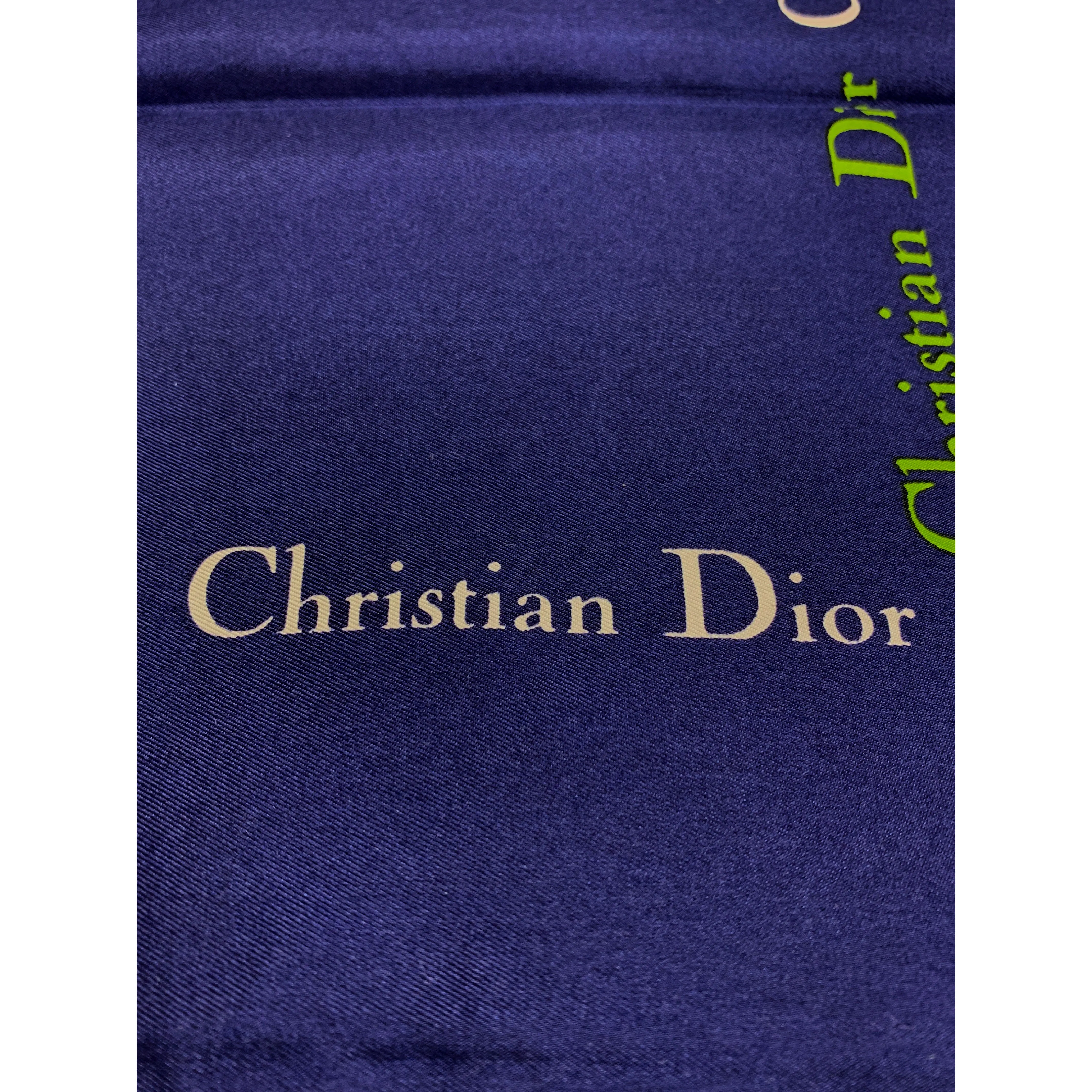 #Christian Dior/Scarve/NVY/Silk