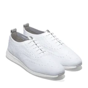      Cole Haan ZERGRAND Stitchlite OX White Knit Argento