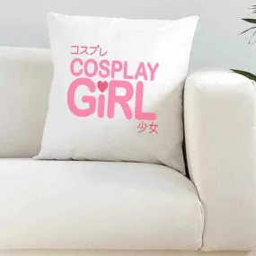 Cosplay Girl White Silky Cushion