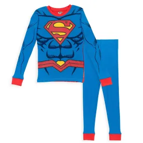 DC Comics Justice League Superman Cosplay Pajama Shirt Pants