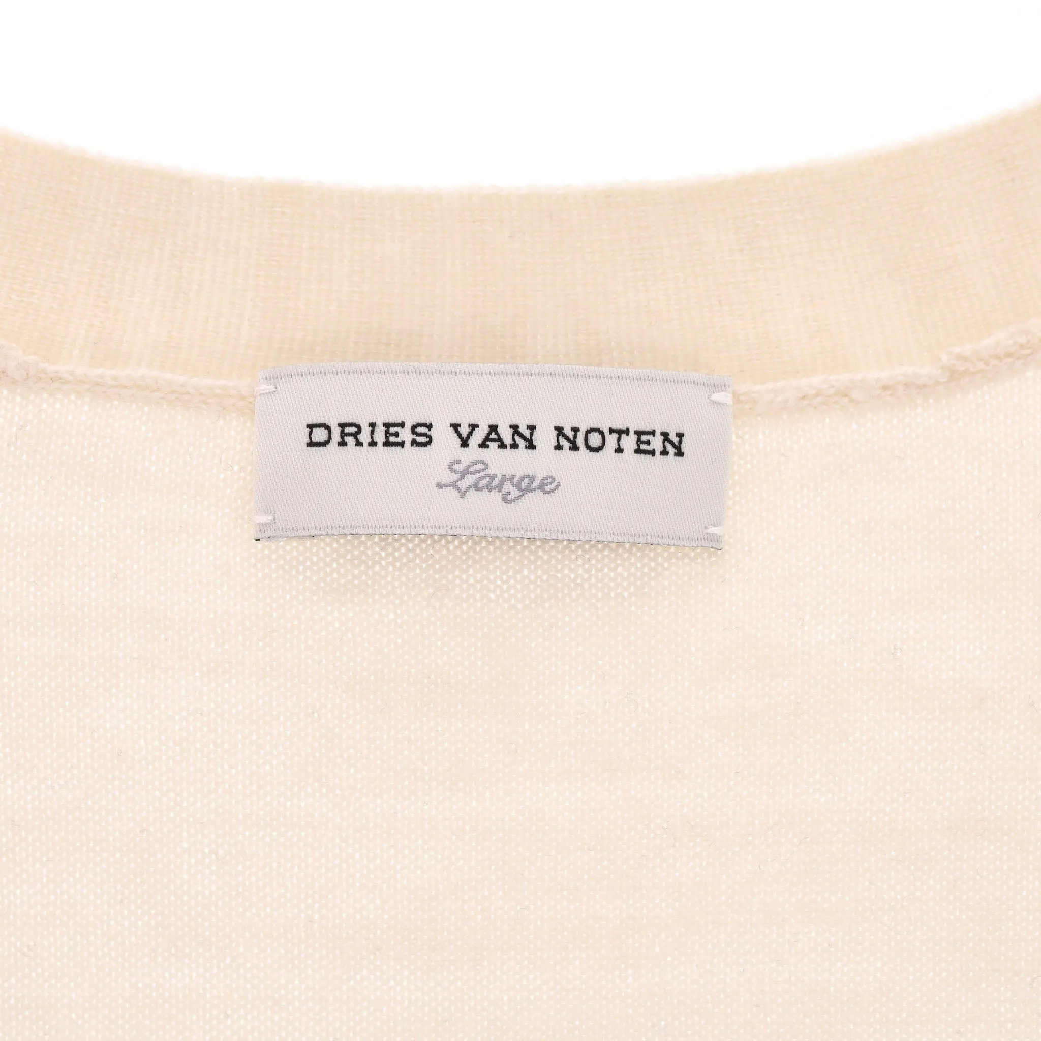 Dries Van Noten Wool Panel Cardigan. Size L