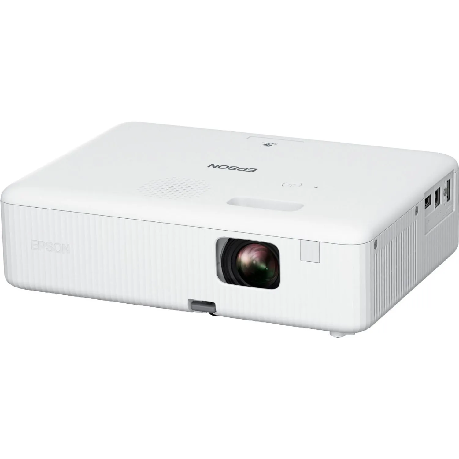 Epson EpiqVision Flex CO-W01 Portable Projector, 3-Chip 3LCD, Built-in Speaker, 300" Home Entertainment and Work - White