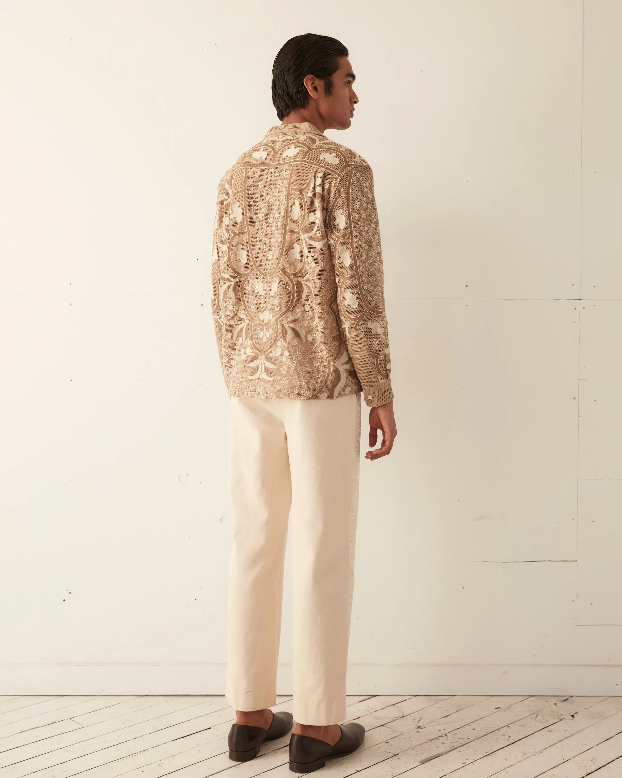 Filet Filigree Long Sleeve Shirt