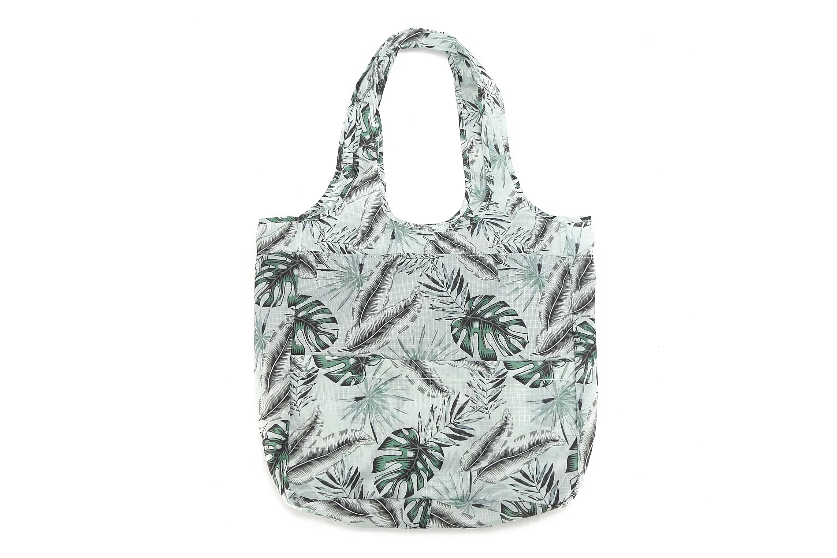 Foldable Bag Jacqueline Monstera Teal