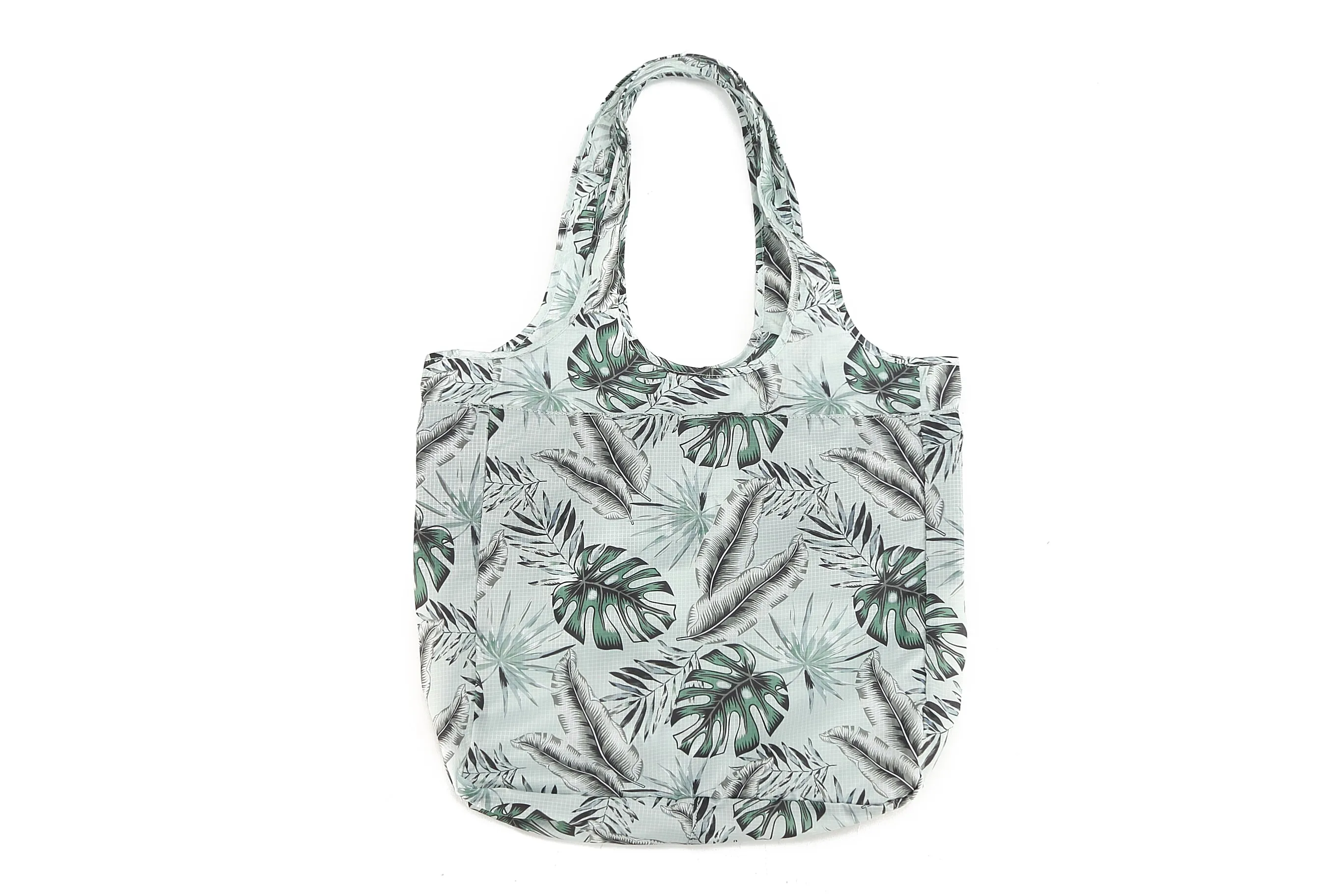 Foldable Bag Jacqueline Monstera Teal