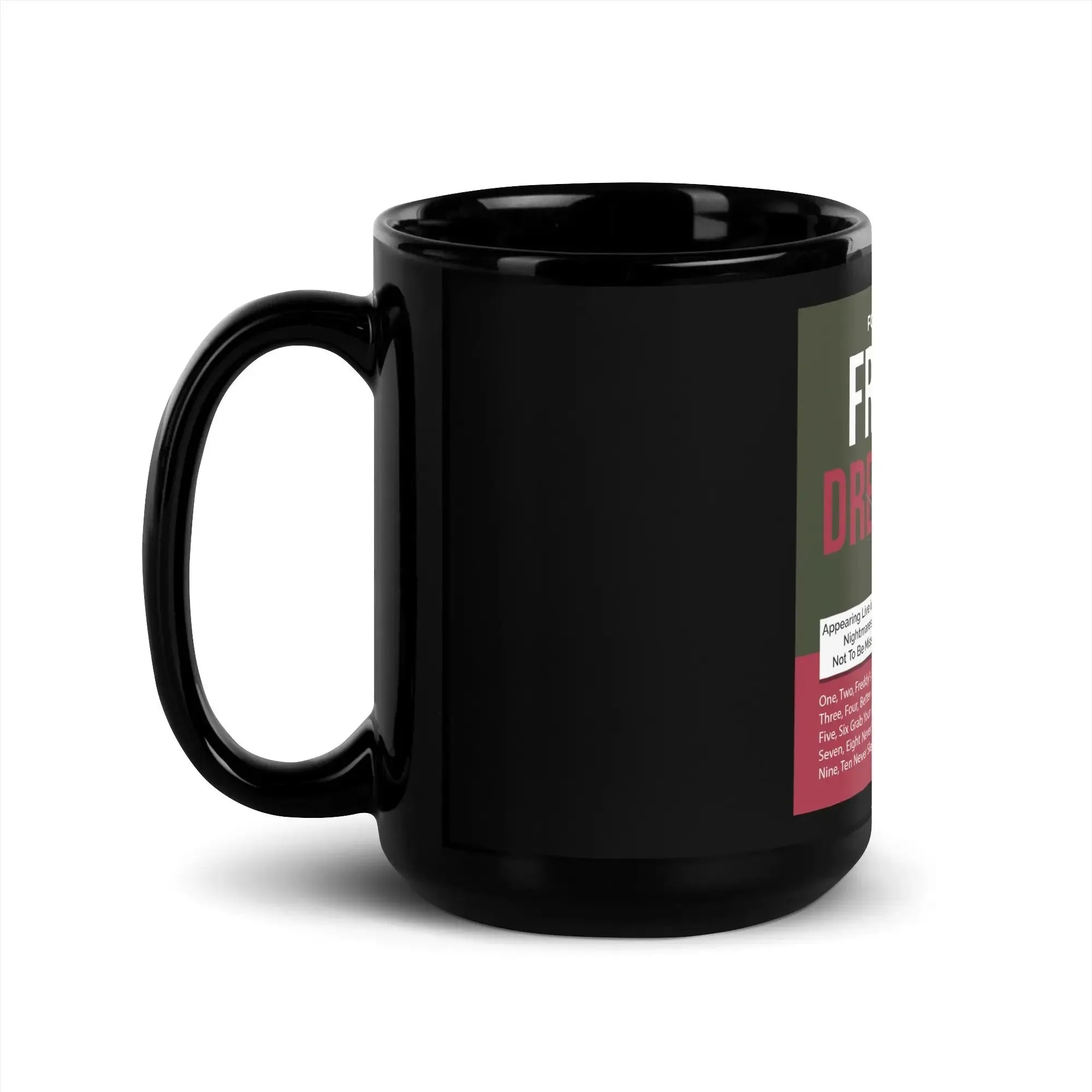 Freddy's Dream Tour Black Glossy Mug