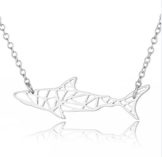 Gorgeous Origami Shark Necklace