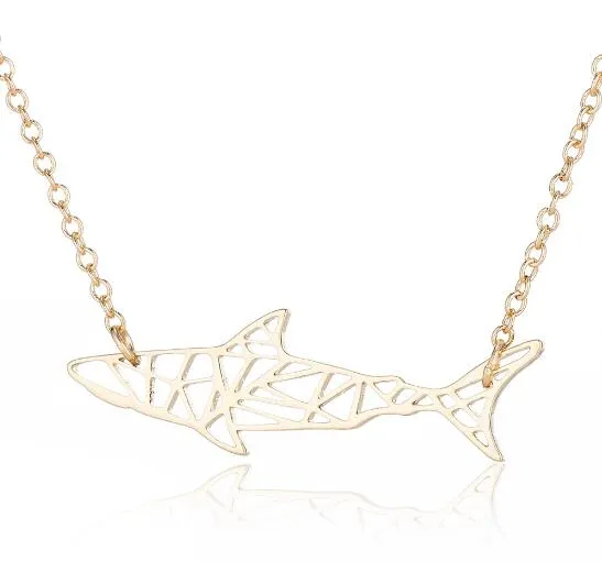 Gorgeous Origami Shark Necklace