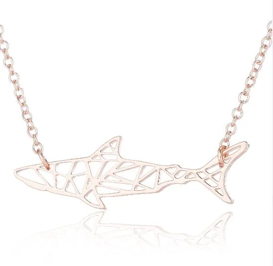 Gorgeous Origami Shark Necklace