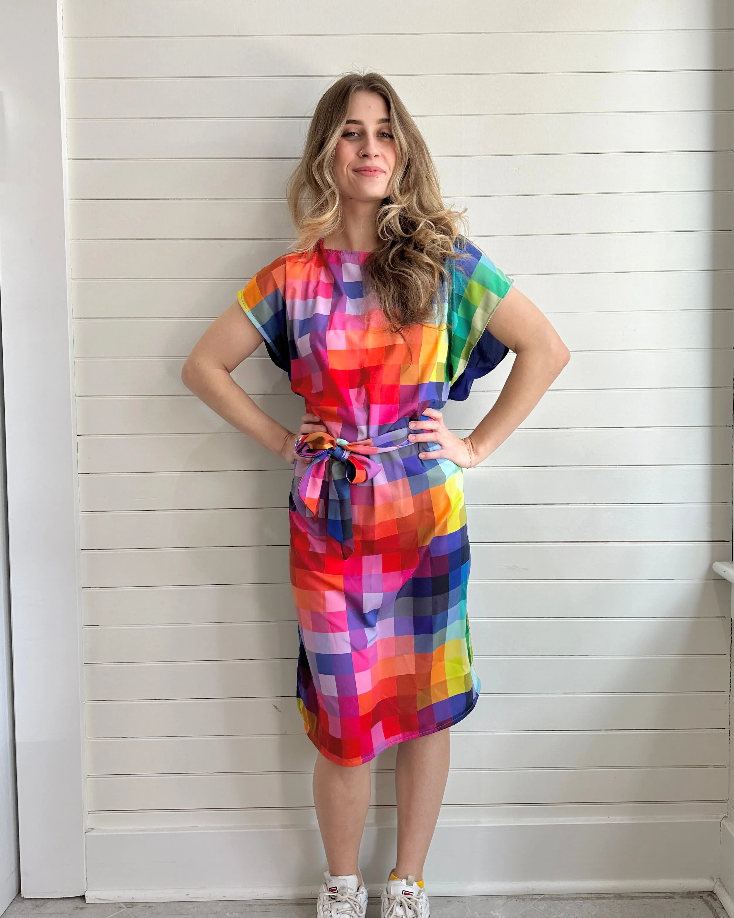 Grace Dress- Pixel Print