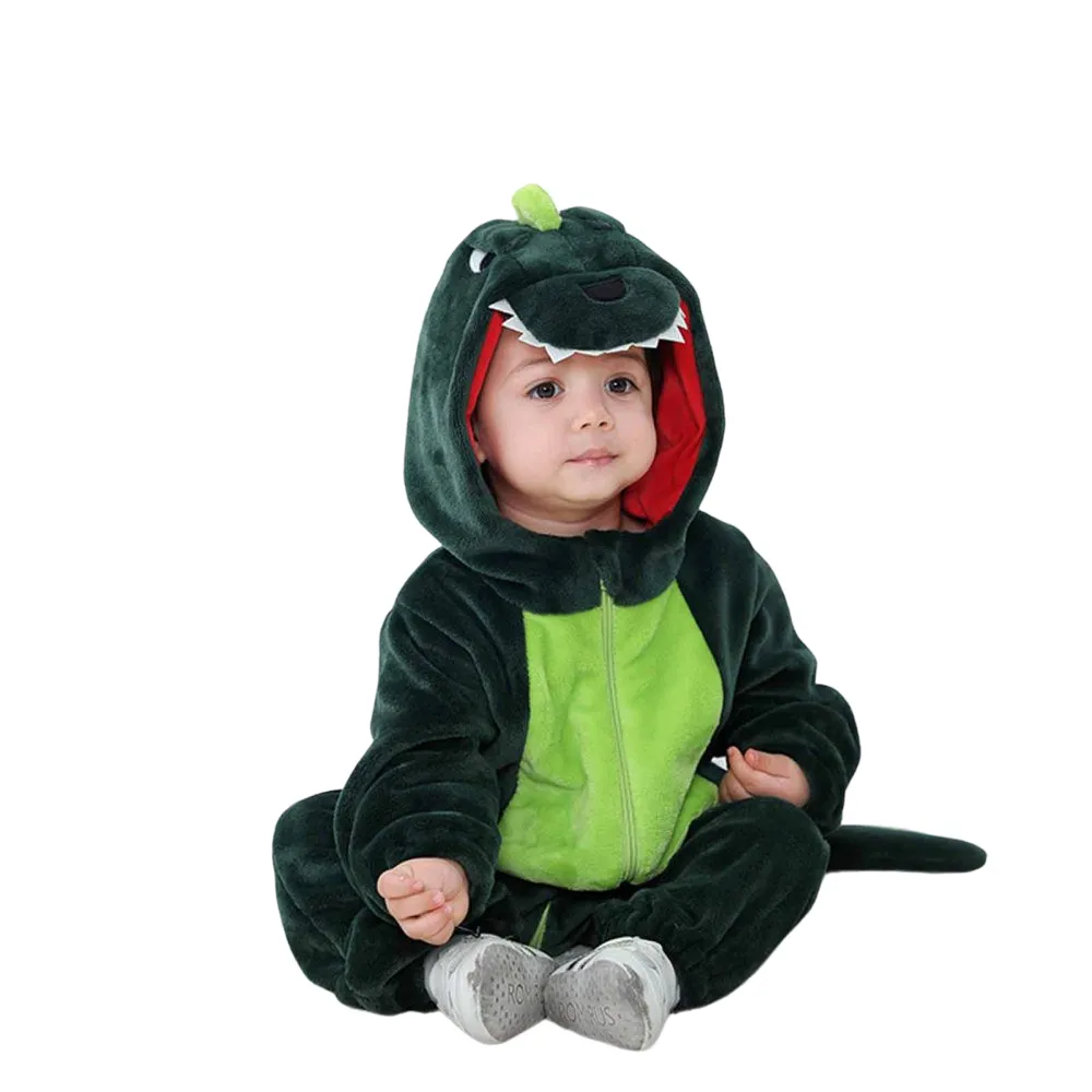 Green Dinosaur Baby Onesie