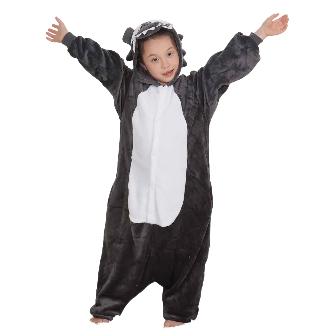 Grey Wolf Kids Onesie