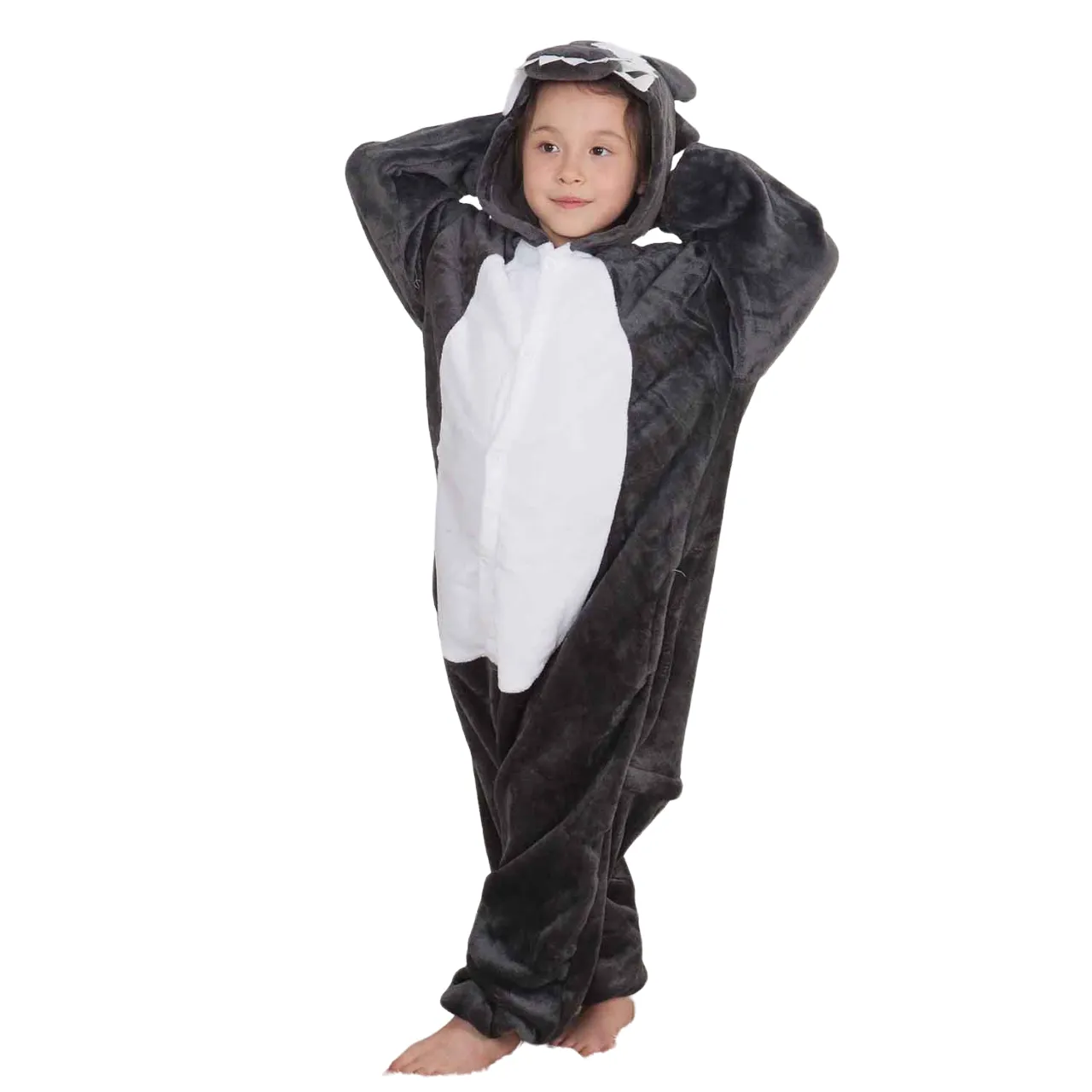 Grey Wolf Kids Onesie