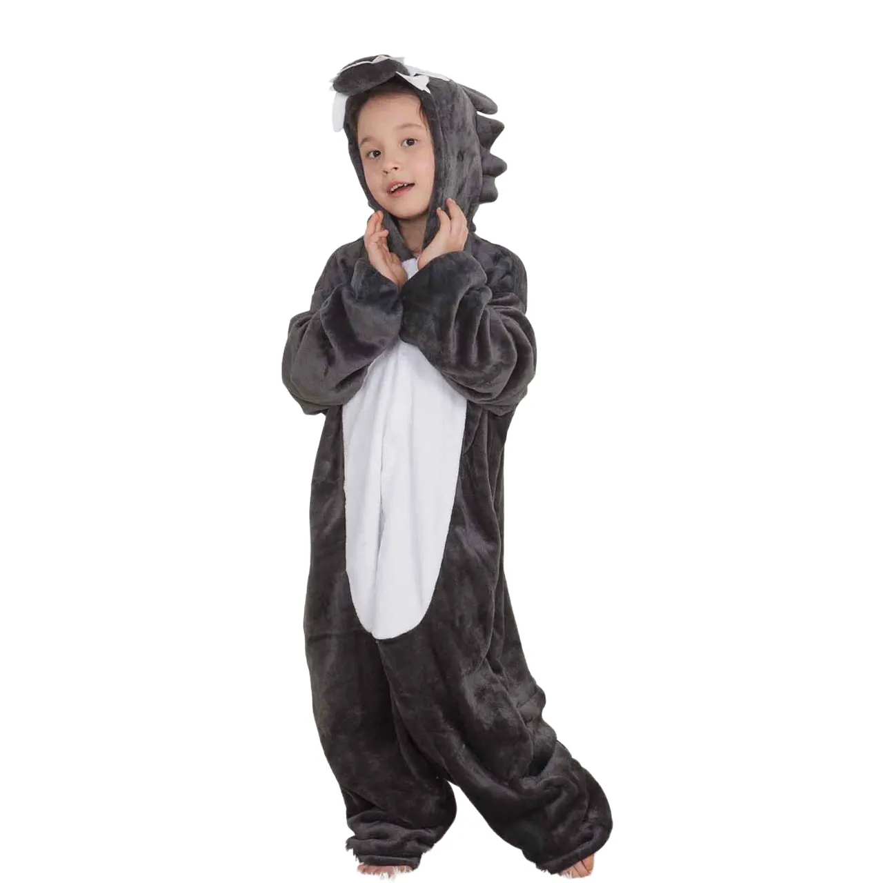 Grey Wolf Kids Onesie