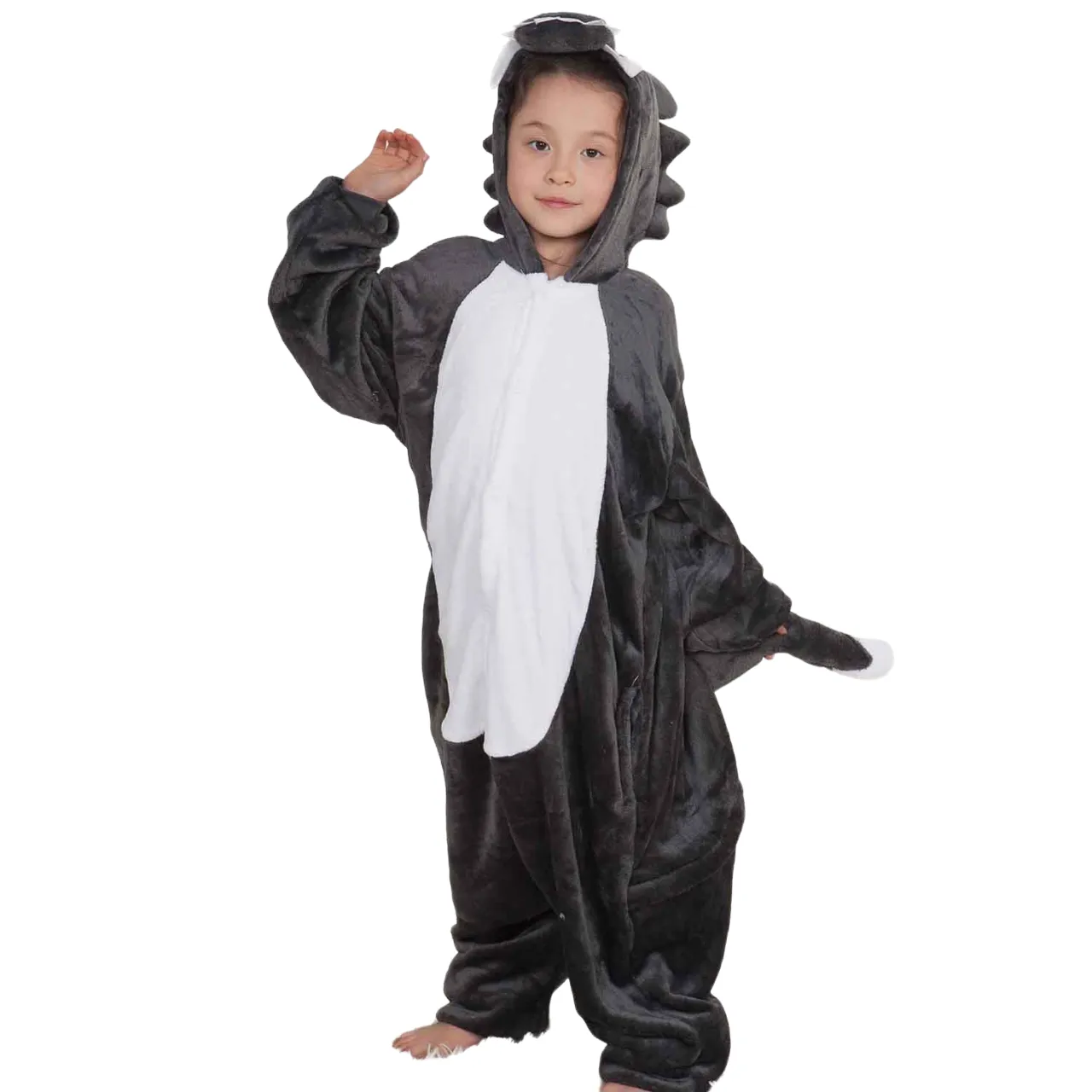 Grey Wolf Kids Onesie