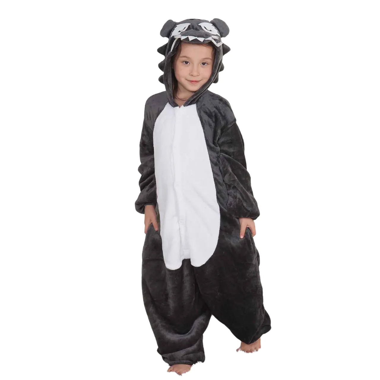 Grey Wolf Kids Onesie