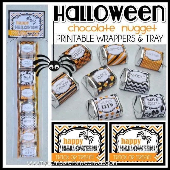 Halloween Nugget Wrappers PRINTABLE