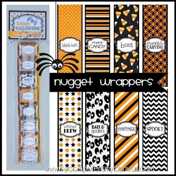 Halloween Nugget Wrappers PRINTABLE