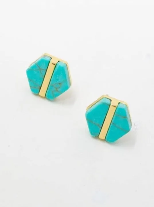 Hexagon Studs