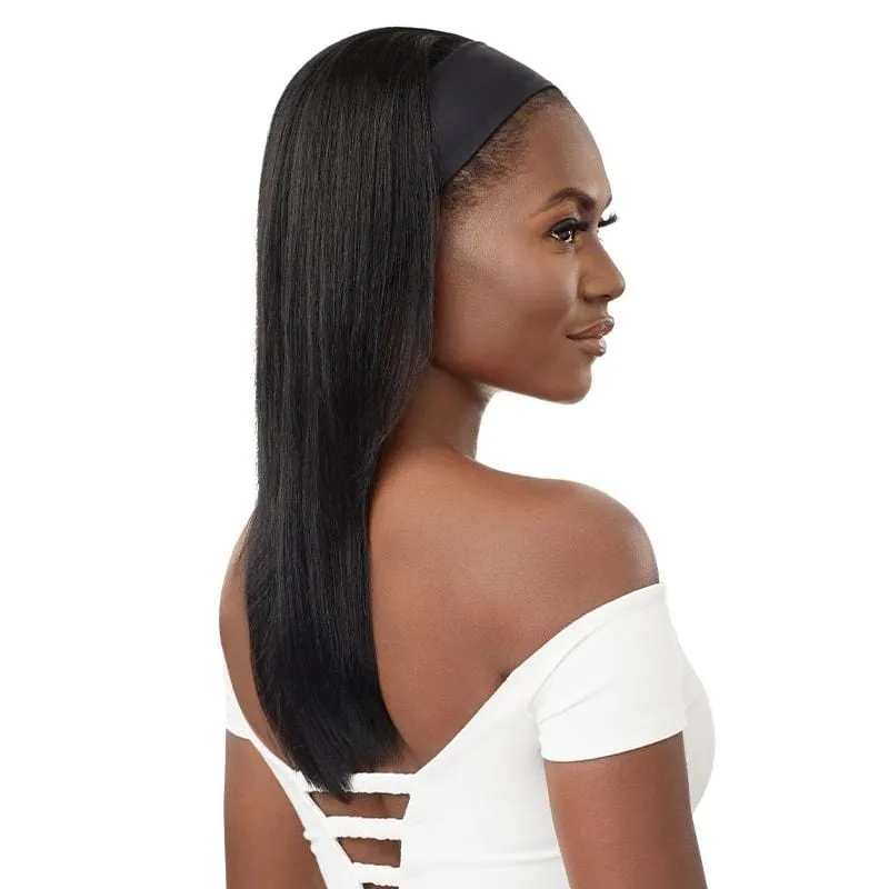 HH-NATURAL STRAIGHT 20 | Outre Human Hair Headband Wig