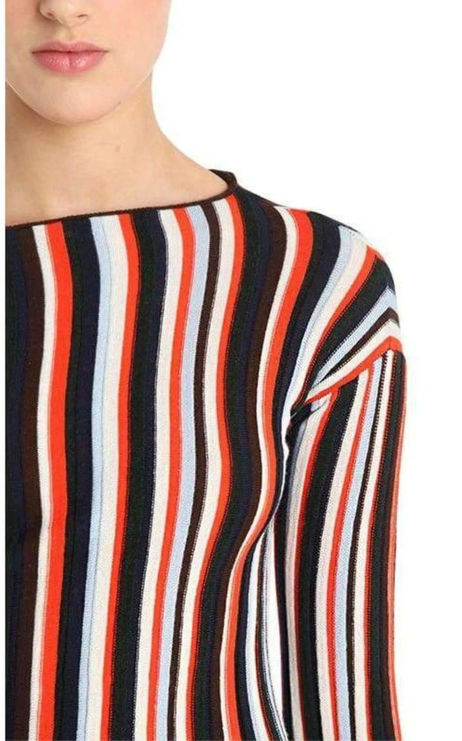 La Maille Striped Wool Knit Top