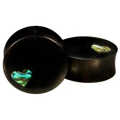 Modern Romance Plugs - Arang wood   Abalone Wood