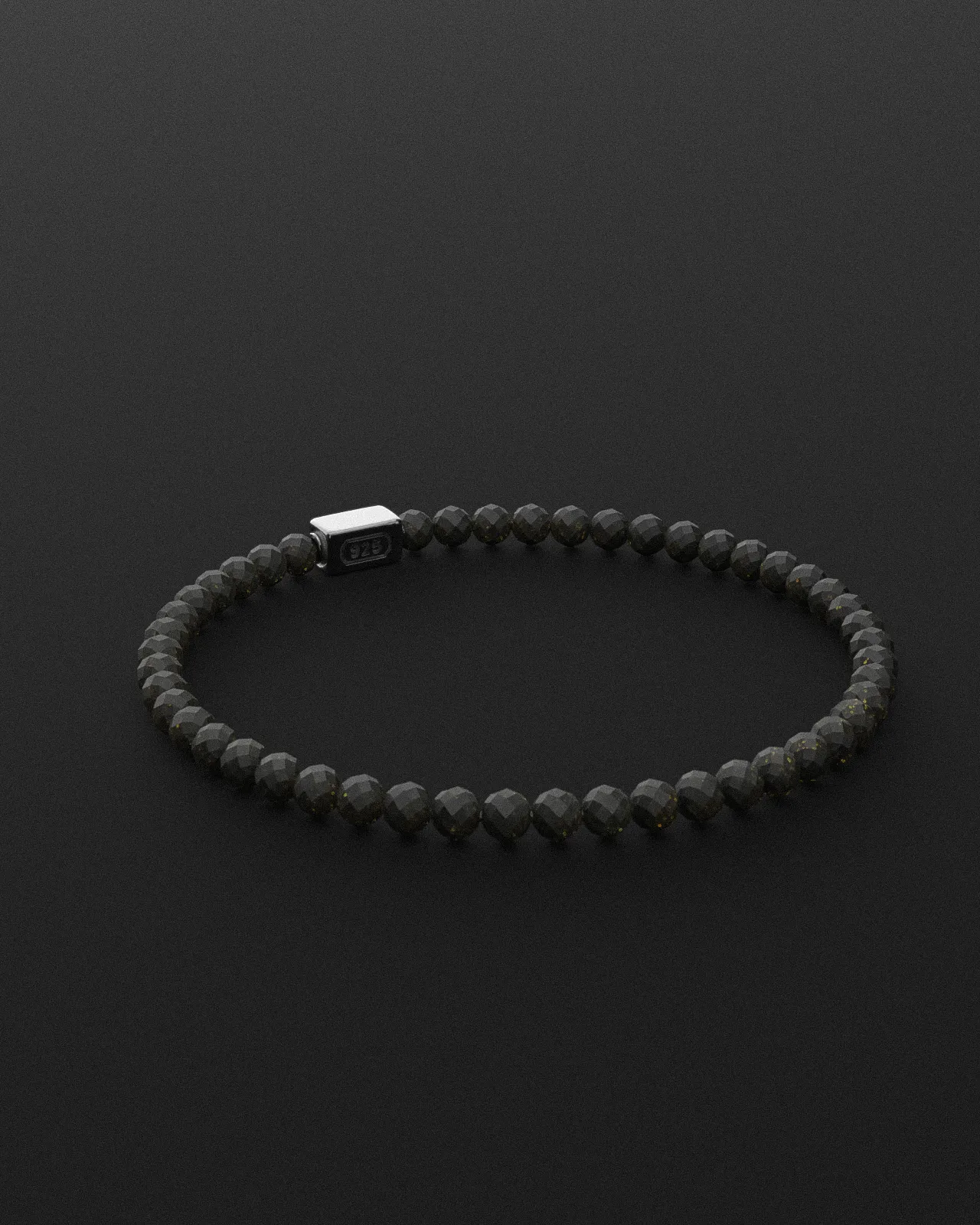 Obsidian Bracelet Faceted 4mm | Essential