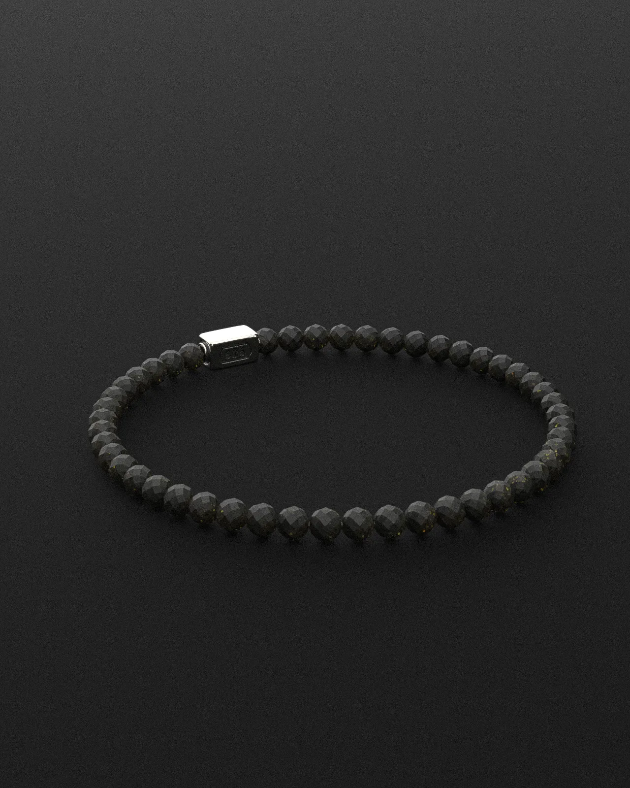 Obsidian Bracelet Faceted 4mm | Essential