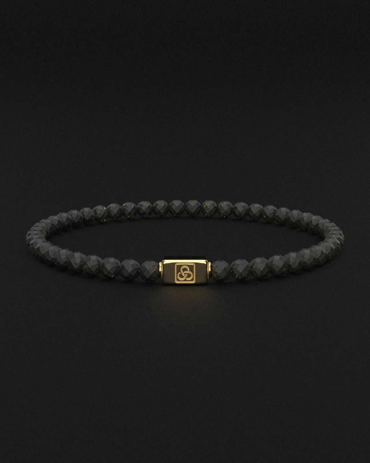 Obsidian Bracelet Faceted 4mm | Essential