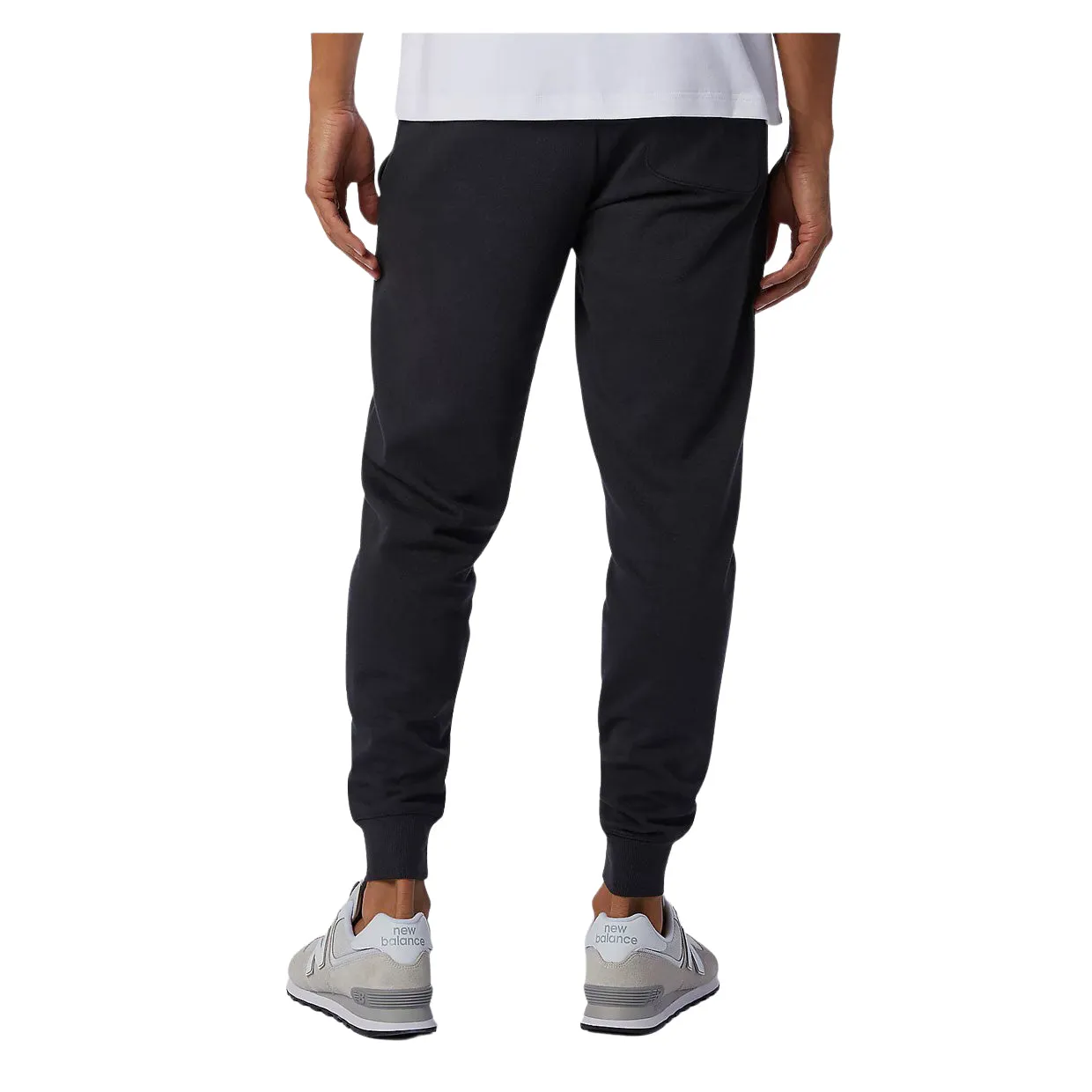 Pantaloni Uomo New Balance Essential Stacked Logo Nero