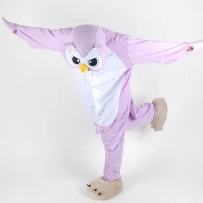 PITaPATs onesie animal jumpsuit costume - long sleeve purple owl