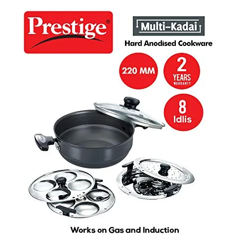 Prestige HArd Anadoised Multi-Kadhai 22 cm