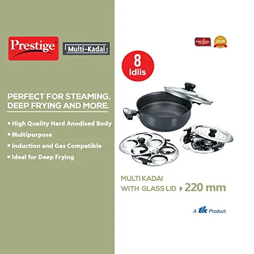 Prestige HArd Anadoised Multi-Kadhai 22 cm