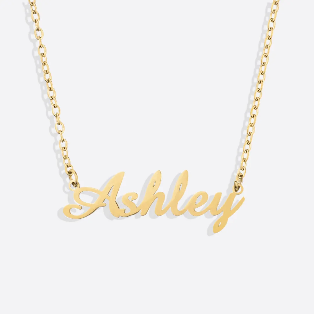 Quill Name Necklace