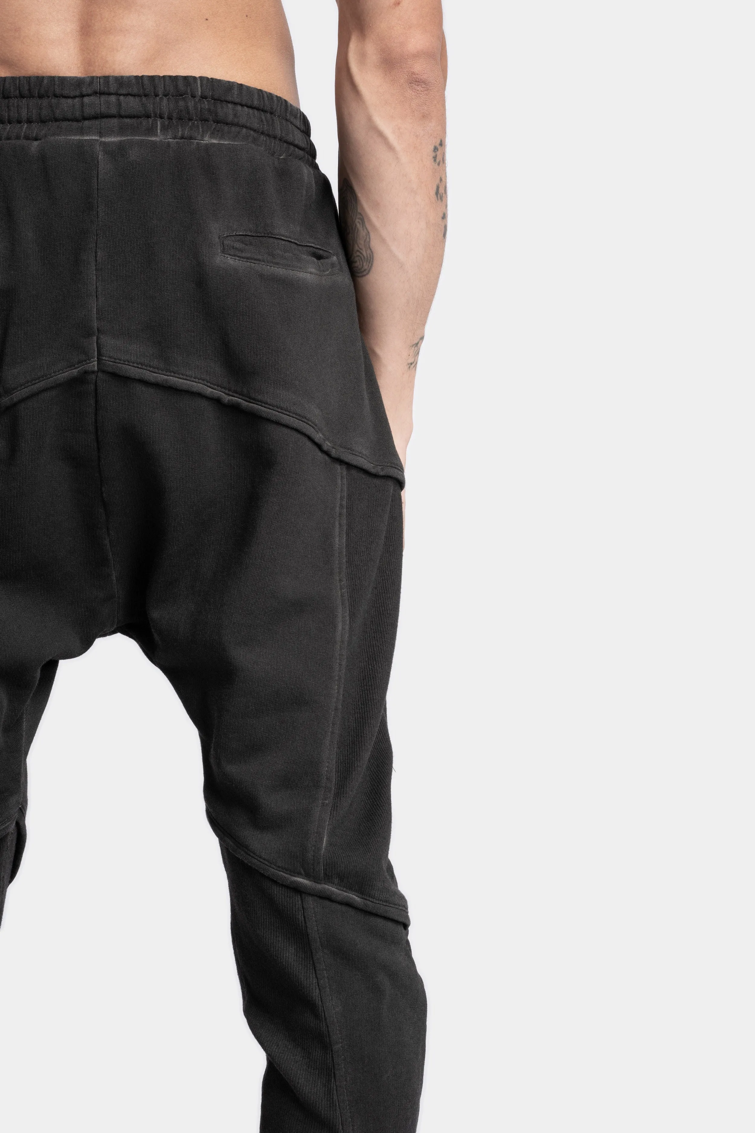 Rib inserts cold dyed sweatpants